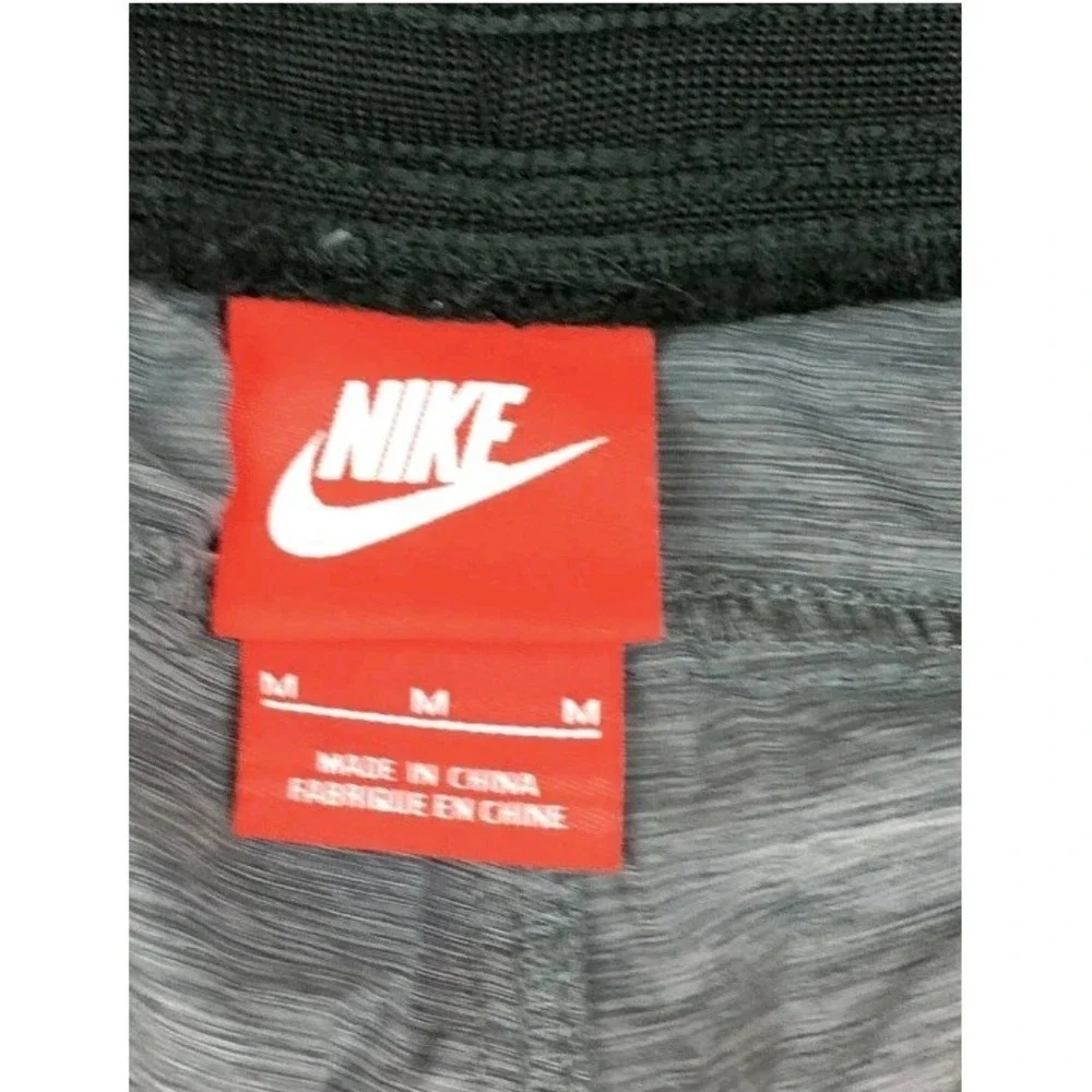 Nike Tech Fleece Joggers Mens Medium Grey Black Tapered Slim Fit Pants